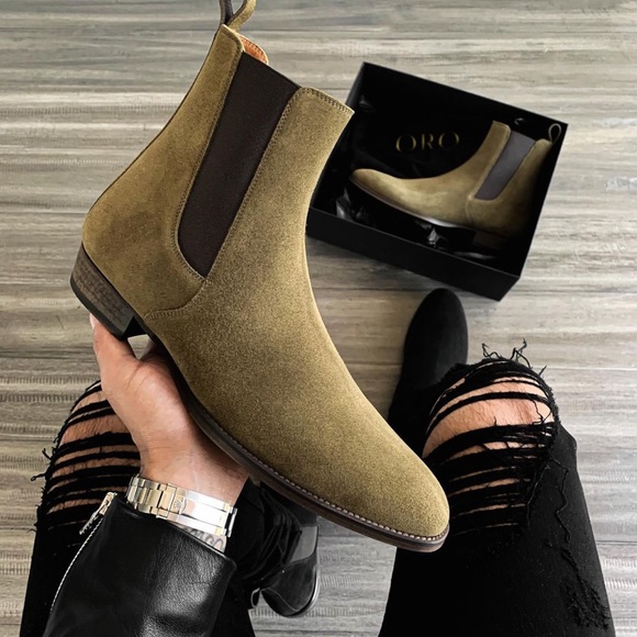 THE OLIVE GRANADA CHELSEA BOOTS limited edition